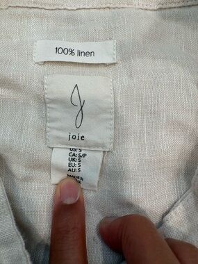 Joie Light Natural Linen Top